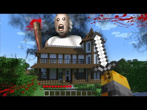 GIANT GRANNY HORROR APPEARS IN MY HOUSE IN MINECRAFT !! Minecraft Mods