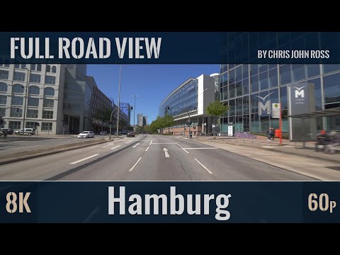 Hamburg, Germany: B5, B4 - Horn - Hamm - St.Georg - Altstadt - Neustadt - St. Pauli - 8K (4320p/60p)