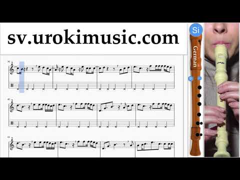 Lär Dig Spela Blockflöjt (Tysk) Clean Bandit - Rockabye ft Sean Paul Anne-Marie Tabs Nybörjare Del