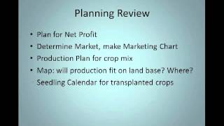 Planning Your Organic Farm for Profit Webinar