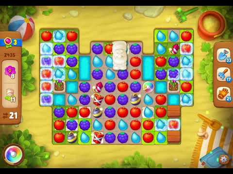 GardenScapes Level 2435 no boosters (27 moves)