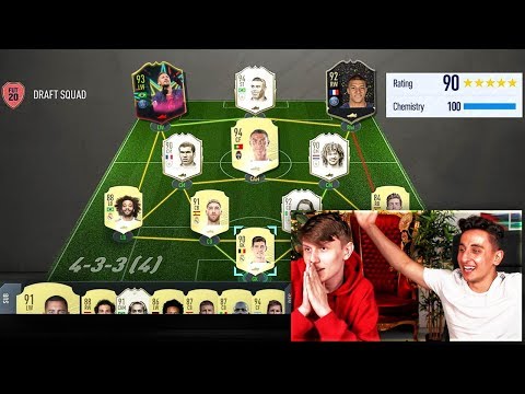FIFA 20 FUT DRAFT CHALLENGE!! - 196 RATED DRAFT WORLD RECORD!