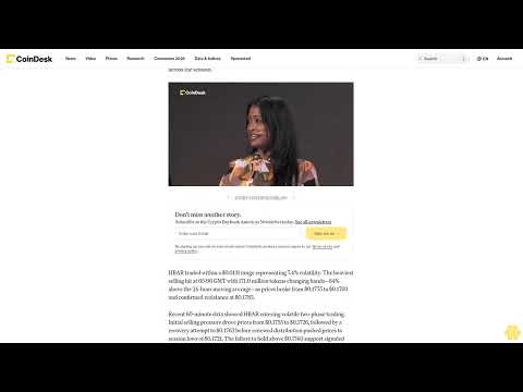 Akcje HBAR spadają o 4,2% do 0,173 USD, ponieważ zainteresowanie ETF-ami słabnie w wyniku wyprzed...