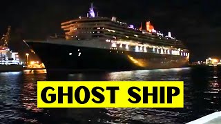 Empty Queen Mary 2 sails home as a Ghost Ship. QM2 departs with just 264 passengers aboard!