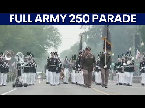 U.S. Army 250 parade full video: President Trump and America celebrate the Army’s 250th birthday