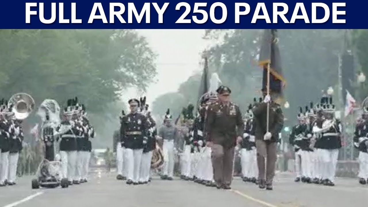 U.S. Army 250 parade full video: President Trump and America celebrate the Army’s 250th birthday