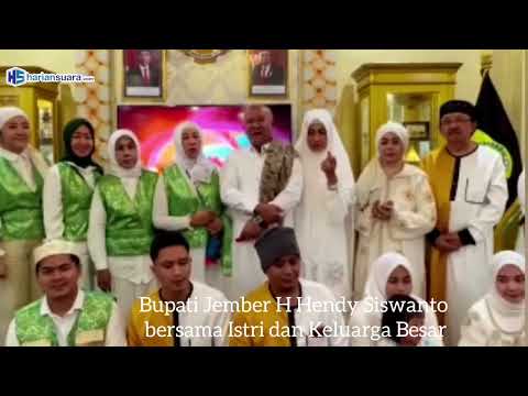 Bupati Jember Hendy Siswanto dan Istri, Hj Kasih Fajarini, Tiba dari Ibadah Umroh