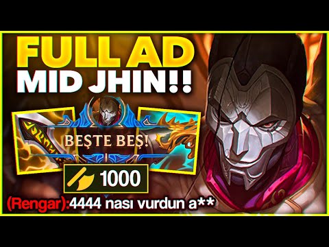 00.01 SECOND SINGLE!! 1000 AD JHİN MID!! I THREW PENTA, OPPONENT SHOCK!! | Ogün Demirci
