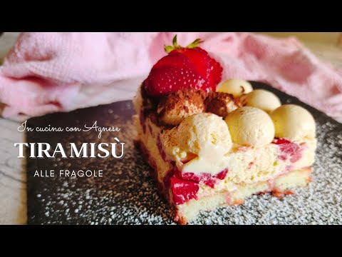 Tiramisù alle FRAGOLE fresco e goloso! 🍓 ricetta tiramisù alle fragole con Elisir San Marzano