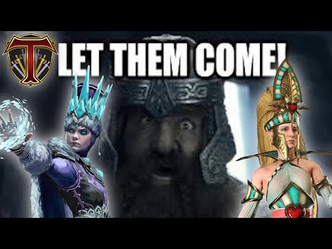 A Last Alliance of Dwarfs, Elves & Kislevites | Total War Warhammer 3 Siege Defense!