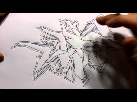 How to draw graffiti - 3D Zoom | Graphics Graffiti and Illustration