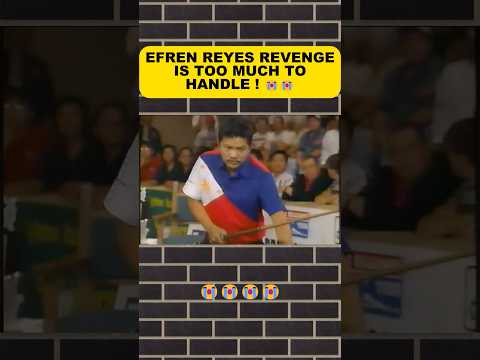 Efren Reyes revenge is too much to handle ! #efrenreyes #billiards