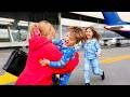 Kids Reaction To Mom Coming Home FINALLY ️