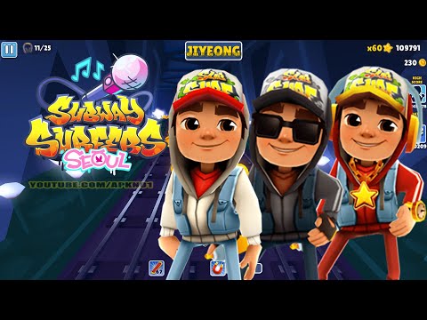 SUBWAY SURFERS GAMEPLAY PC HD 2023 - SEOUL - JAKE+DARK+STAR OUTFIT