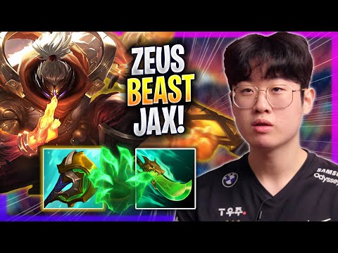 ZEUS IS A BEAST WITH JAX! - T1 Zeus Plays Jax TOP vs K'sante! | Season 2023