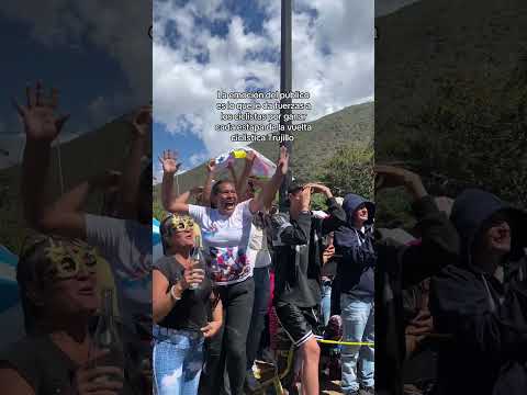 En Urdaneta se da el mejor recibimiento a los ciclista de la vuelta Trujillo.￼