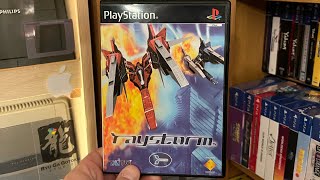 Raystorm PlayStation gameplay, PS1 shmup, shot em up.