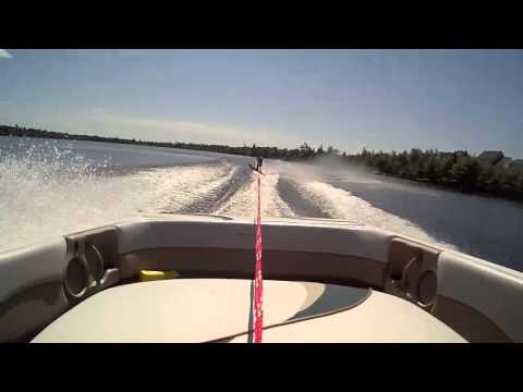 A hummingbird on crack (Denise) ski's the course with gates for the 1st time, after 8+ passes.