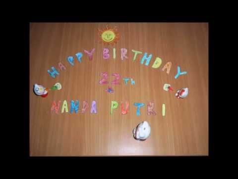 Stop Motion ~ "Happy Birthday Nanda Putri Angeng Arini"