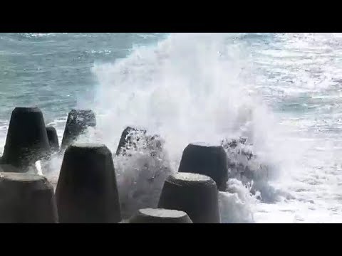 Wellenbrecher in Hörnum auf Sylt (mit Gema-freier-Musik)