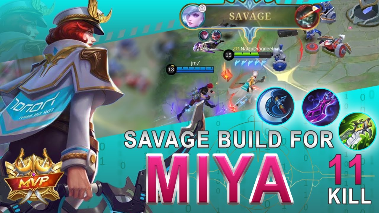 Savage Build For Miya 2022 | Top 1 Global Miya Mobile Legends Bang Bang