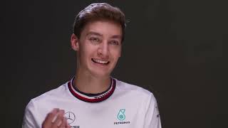 George Russell's First Mercedes F1 Interview!