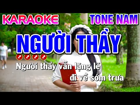NGƯỜI THẦY Karaoke ( BEAT CHUẨN ) Tone Nam - Tình Trần Organ