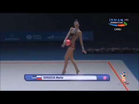 Mariia Sergeeva (RUS) - Ball Qualifications - 2018 Baku World Cup
