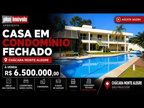 Vídeo do imóvel — Casa térrea espetacular em condomínio fechado, portaria 24 hs.