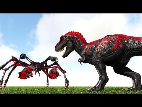 EPIC REX VS EPIC CRAB AND MORE! (ARK SURVIVAL EVOLVED BATTLE)