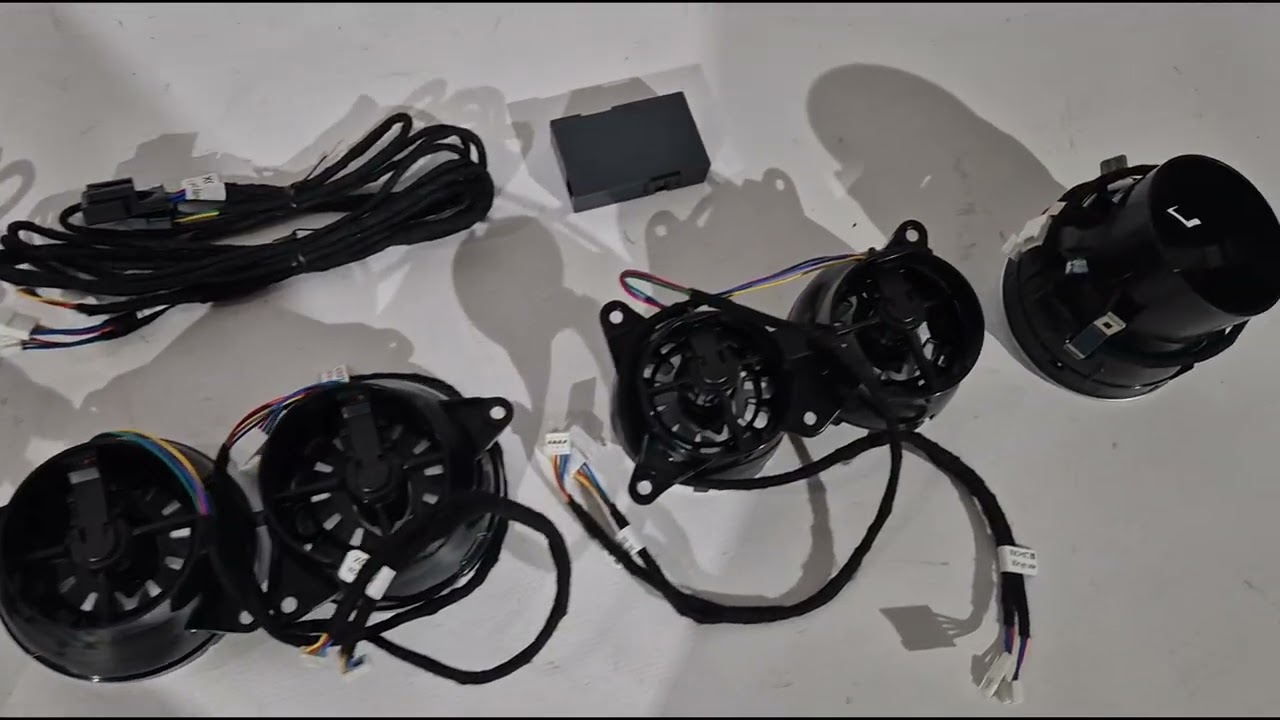 Mercedes S-class W222 2013–2022 LED-ventilationsdeflektorer (2018-2022, 64 färger) Video 1
