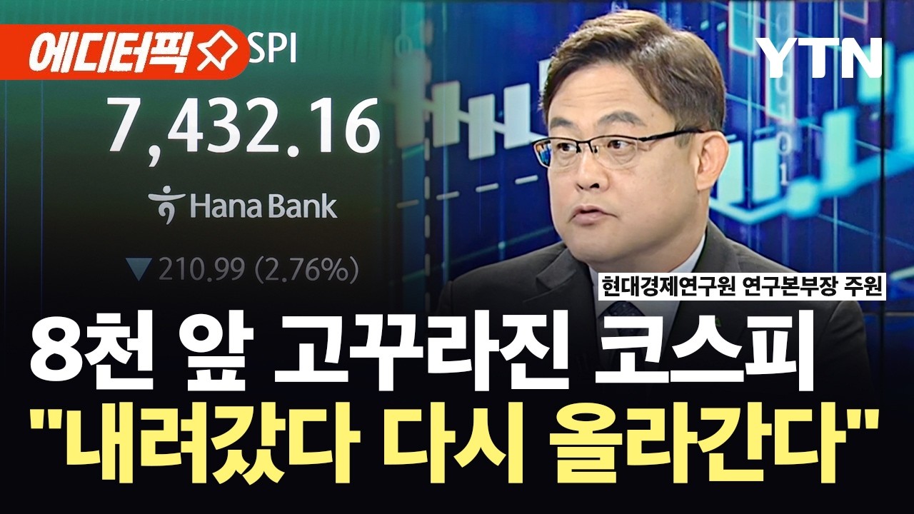 YTN 에디터픽 8000 앞 고꾸라진 코스피 경제 전문가 전망
