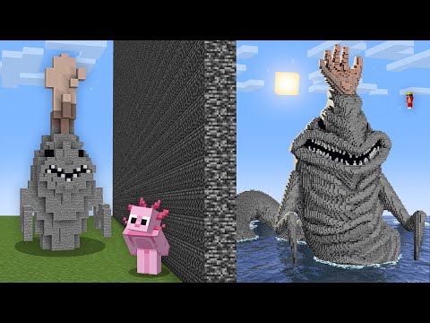 I Cheated with Hand Sea Monster in Minecraft Build Battle!