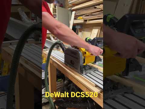 Cordless Track Saw Battle - DeWalt DCS520 vs. Festool TSC 55 K #shorts #woodworking #tracksaw