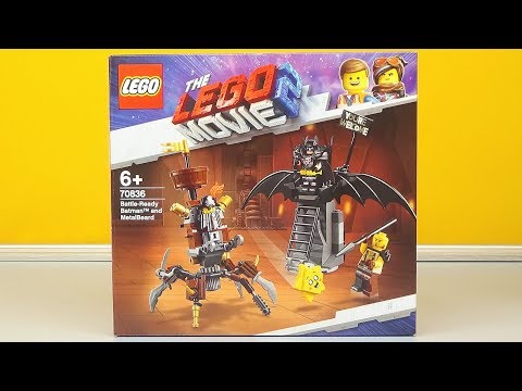 LEGO Movie 2 Battle-Ready Batman and Metalbeard Speed Build Stop Motion Review 70836 Unboxing