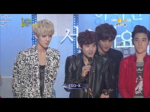 130131 KBS Joy 22th Seoul Music Awards EXO-K Rookie Award