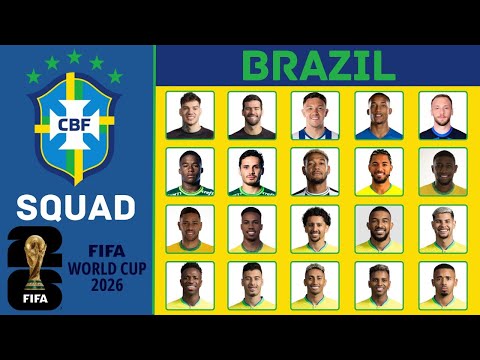BRAZIL Squad FIFA World Cup 2026 Qualifiers | November 2023 | FootWorld