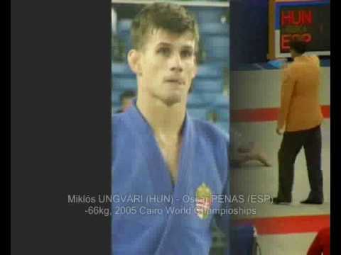 Judo WCh UNGVÁRI M (HUN) - PENAS O (ESP) -  2005 Cairo -66kg 柔道