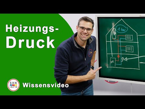 Wie viel Wasserdruck muss auf die Heizung?