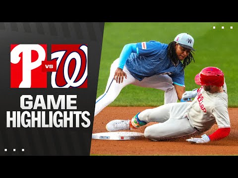 Phillies vs. Nationals Game Highlights (8/15/25) | MLB Highlights