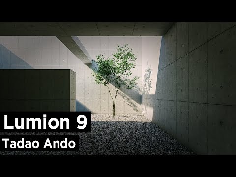 Lumion 9 Pro Photo Realistic Render Tutorial (Tadao Ando)