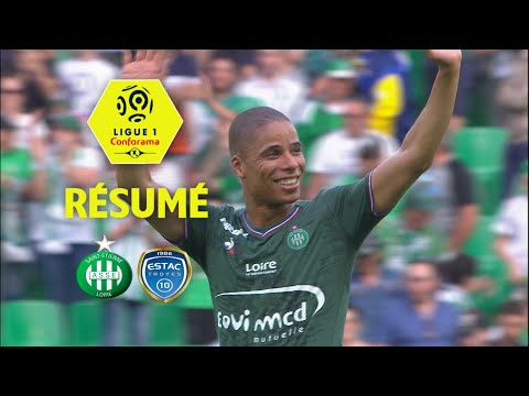AS Saint-Etienne - ESTAC Troyes ( 2-1 ) - Résumé - (ASSE - ESTAC) / 2017-18