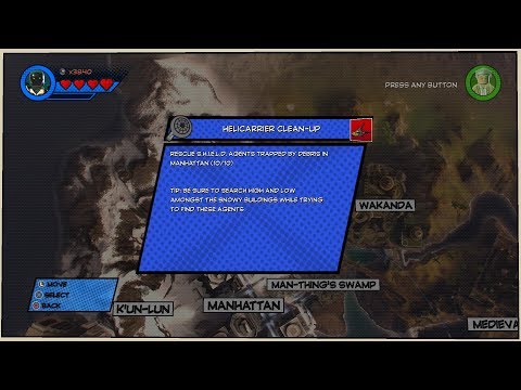 Lego Marvel Superheroes 2 - Challenge #13 - Helicarrier Clean-Up - Free Roam Mode!!