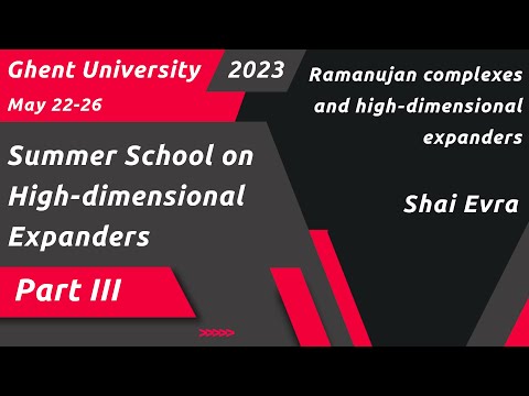 Ramanujan complexes and high-dimensional Expanders Part 3: Shai Evra