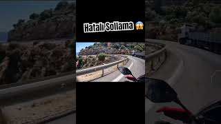 Bunaltan sıcak nedeniyle hatalı sollama 😱 #motosiklet #motor #yamaha #antalya #t