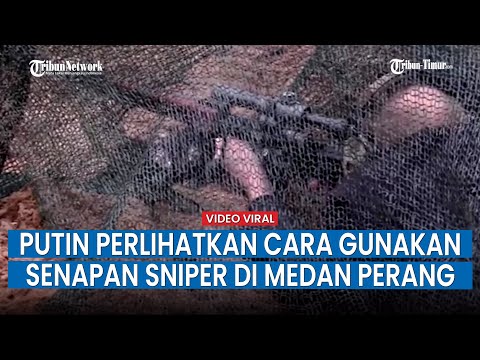 Putin Kunjungi Tempat Pelatihan Militer di Ryazan, Perlihatkan Cara Penggunaan Senapan Sniper SVD