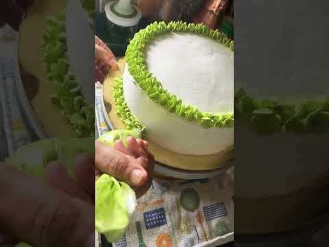 My cake decorating work #cakedecorating #pineapplecake #trendingshortsvideo