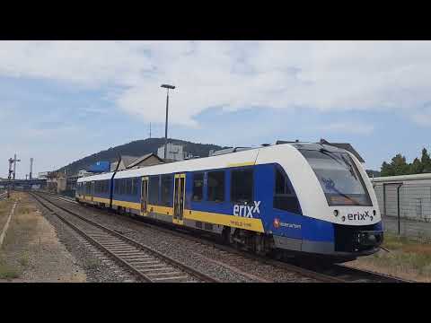 Vertrek RB 43 (Erixx) richting Goslar op station Oker [13-8-2020]