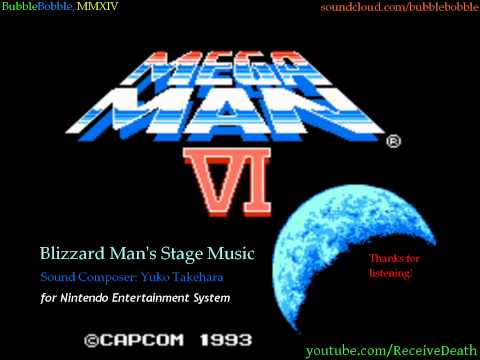Mega Man 6 (NES) - Blizzard Man Stage Music (Extended)