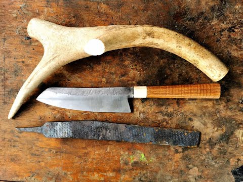 Kochmesser aus rostiger Feile schmieden